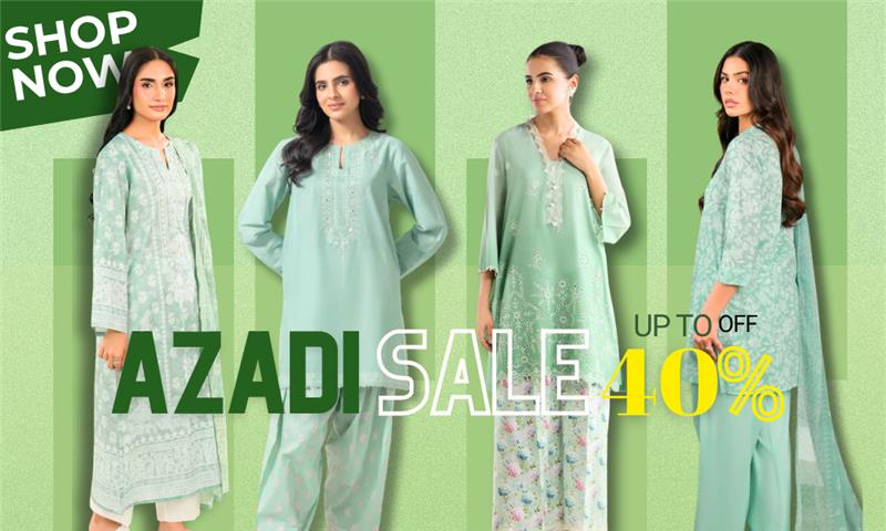 14 August Dress Designs | Azadi Sale on Women Clothing