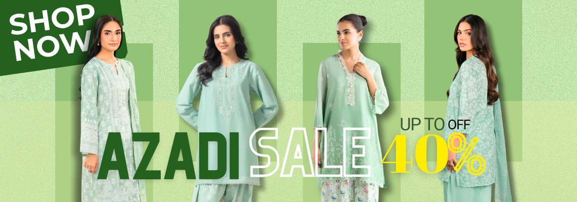 14 August Dress Designs | Azadi Sale on Women Clothing