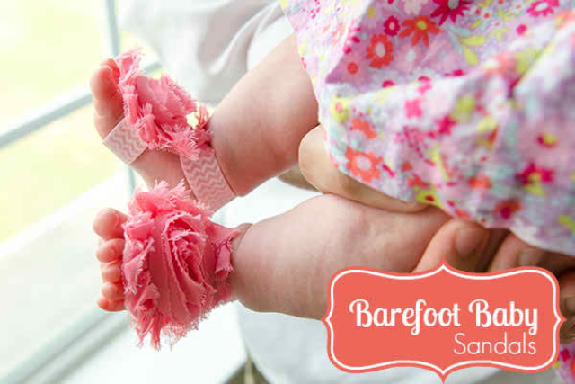 Baby Barefoot Sandals DIY