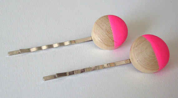Button Bobby Pins