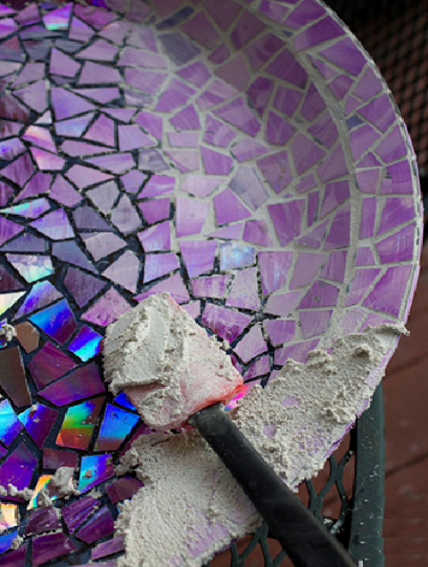Tutorial of Birdbath with DVDs 14
