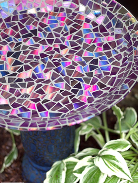 Tutorial of Birdbath with DVDs 16