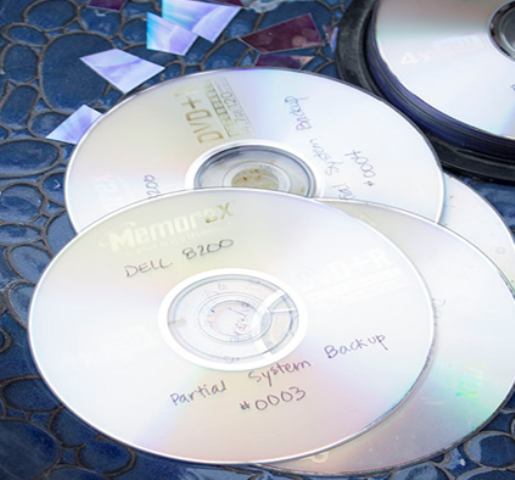 Tutorial of Birdbath with DVDs 5