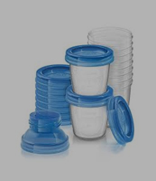 breast milk storage cups