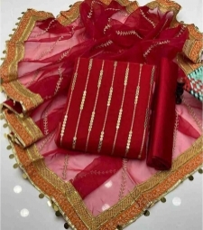 17084234690_Red_3_PC_Unstithed_Organza_Embroidery_Shirt__Dupatta_With_Kathaan_Trouser.jpg