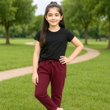 17517182110_AllureP_Girls_T-Shirt_Black_With_Maroon_Trousers_Model.jpg