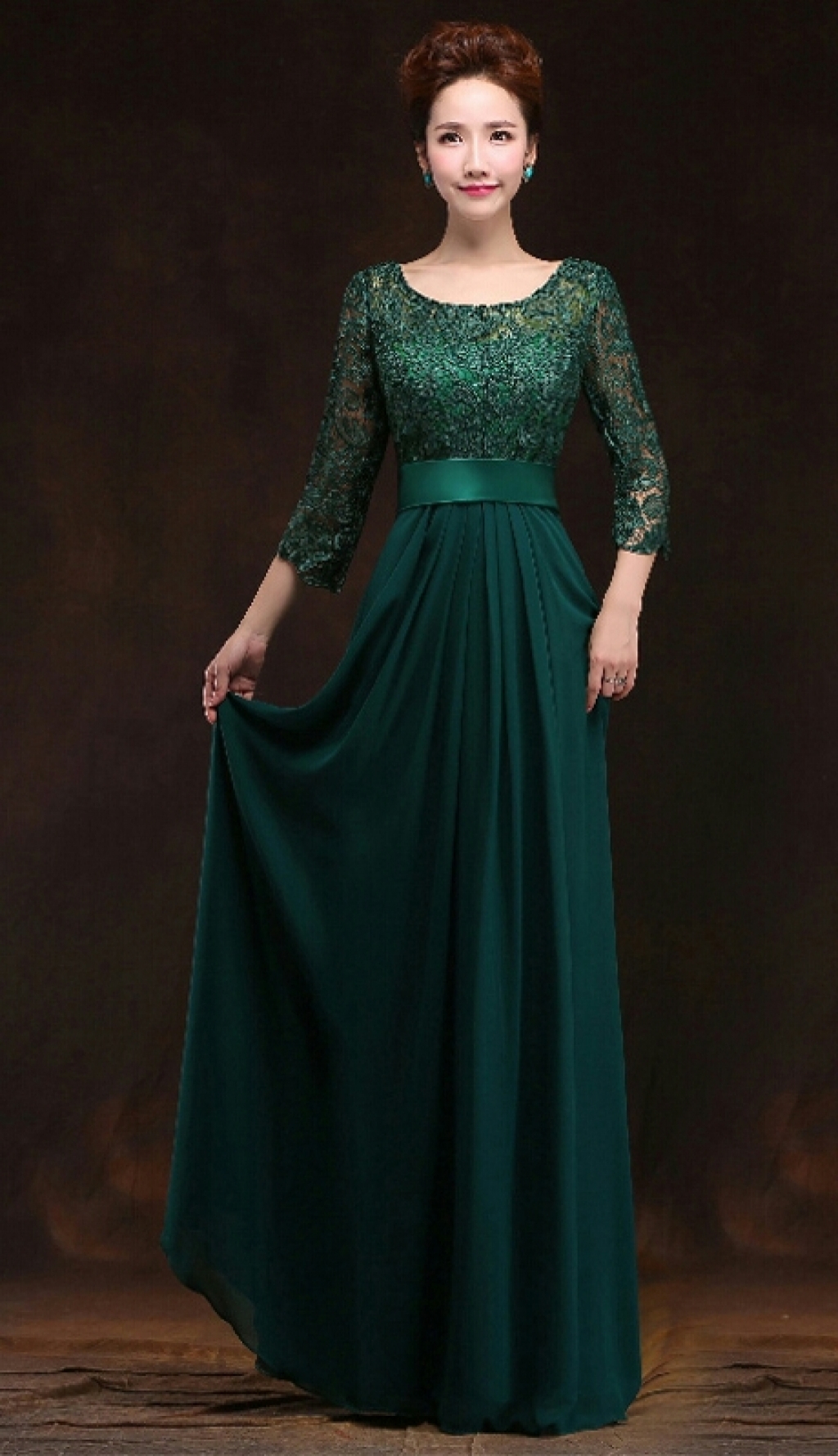 Green Silk Dress