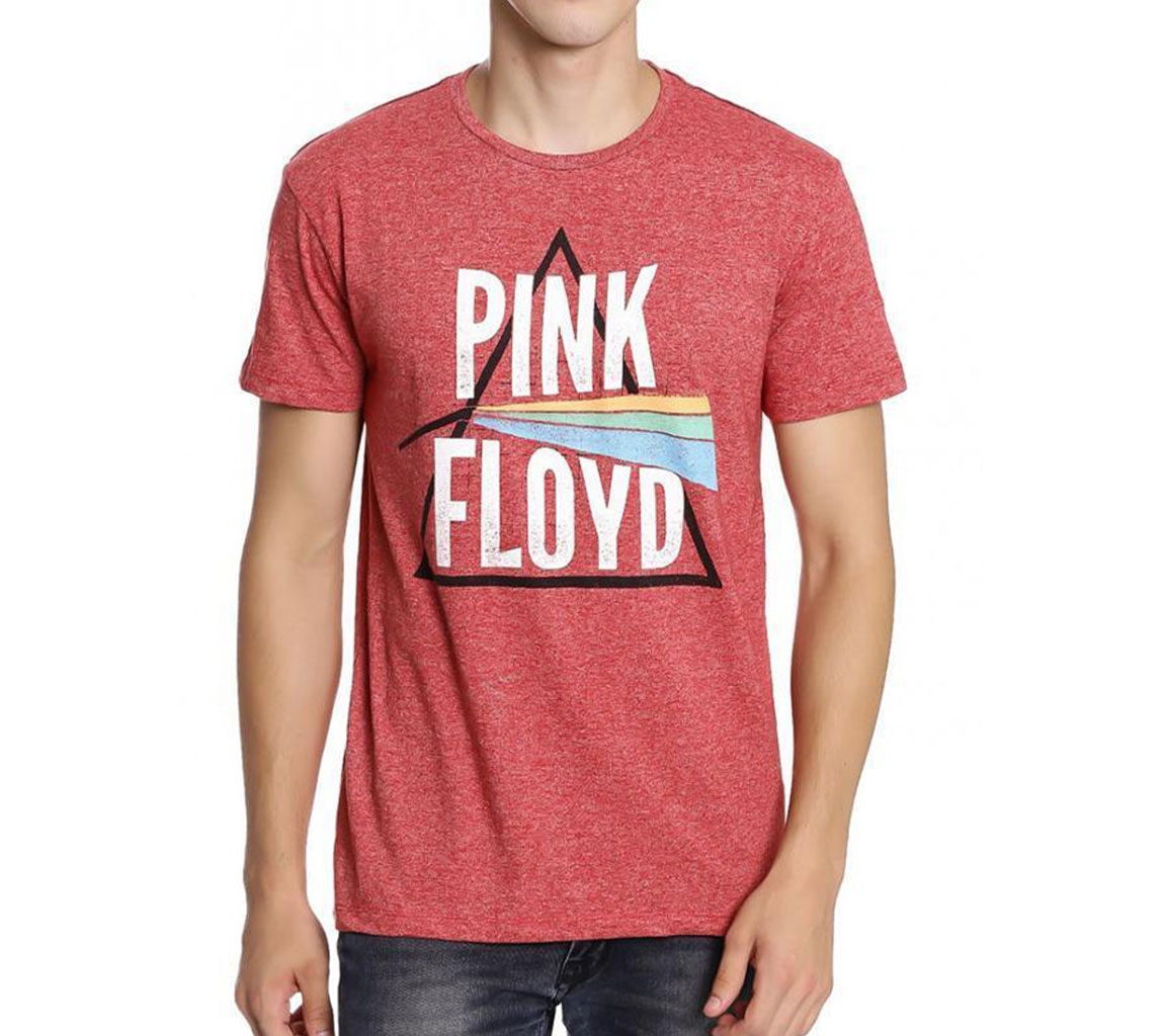 Buy Pink Floyd Spectrum And Galaxies Red Half Sleeve Men T-Shirt in Pakistan | online shopping 