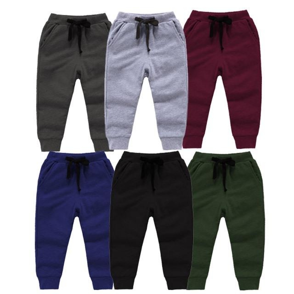 Buy Bindas Collection Pack Of 3 Random Colors French Terry Trousers For ...