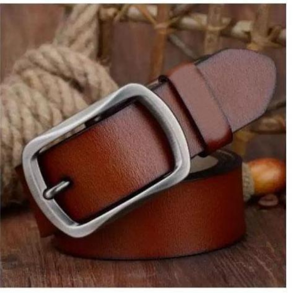Buy Genuine Leather Pin Buckle Belt For Men in Pakistan | Affordable.pk