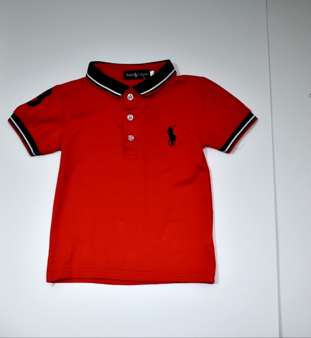 boys red polo