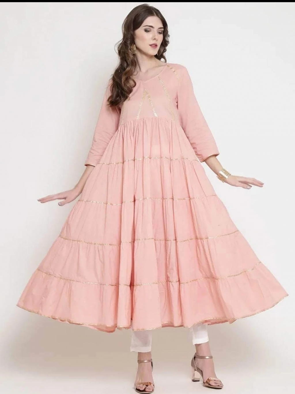 two piece frock design