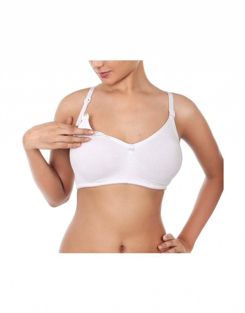 Buy Double Layered Wirefree Nursing BraWhite in Pakistan online