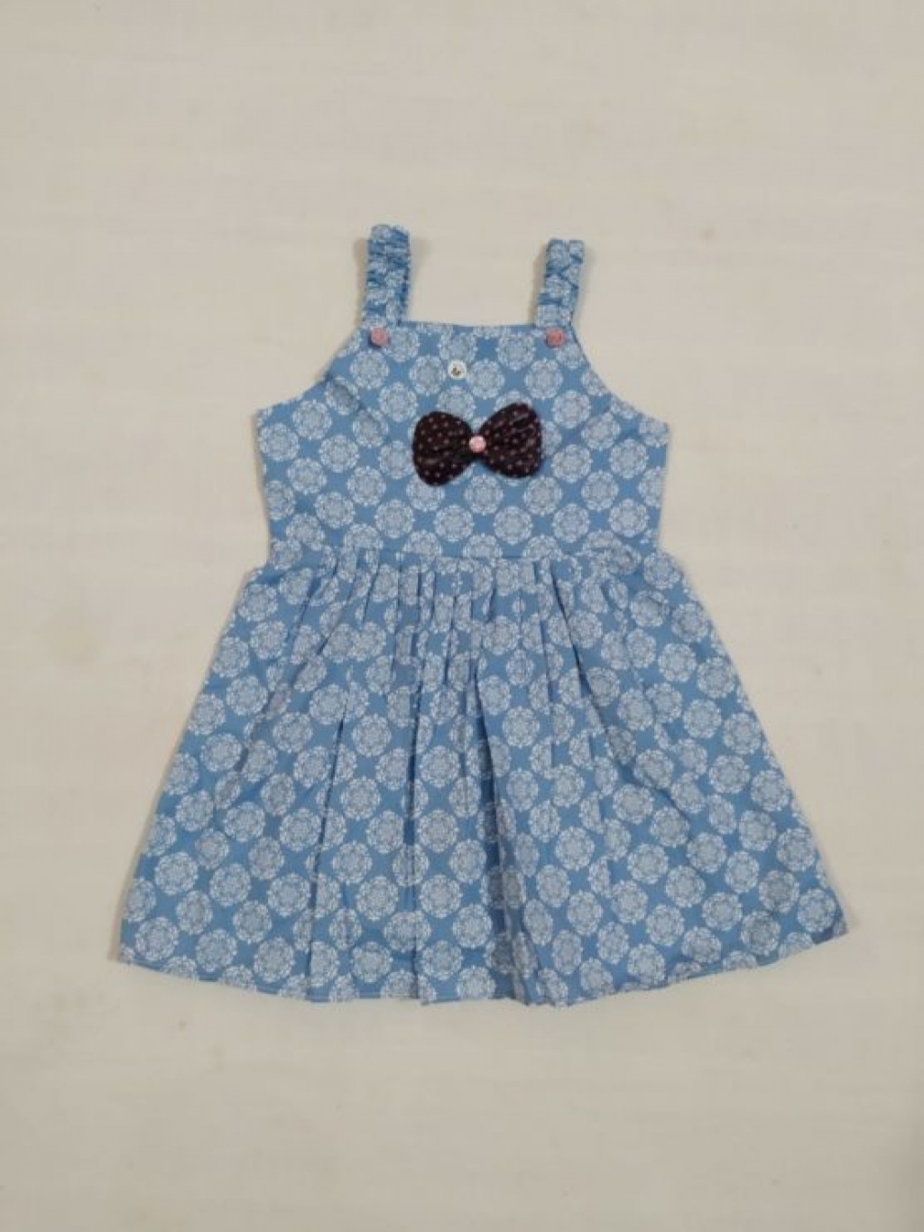 Buy Baby Girl Blue Check Frock With Flower in Pakistan | online ...