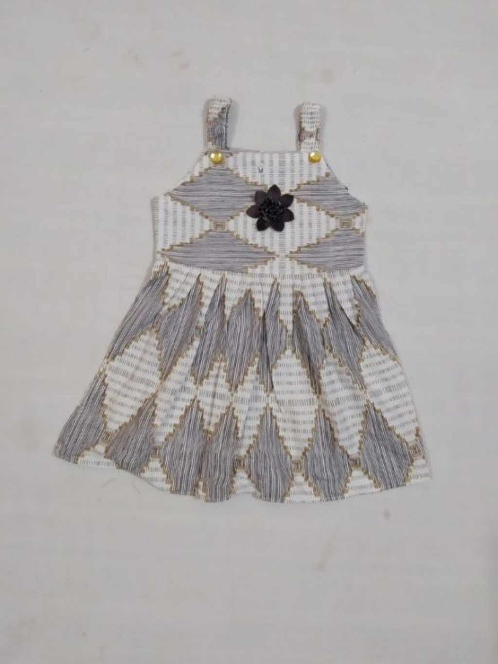 grey frock for baby girl