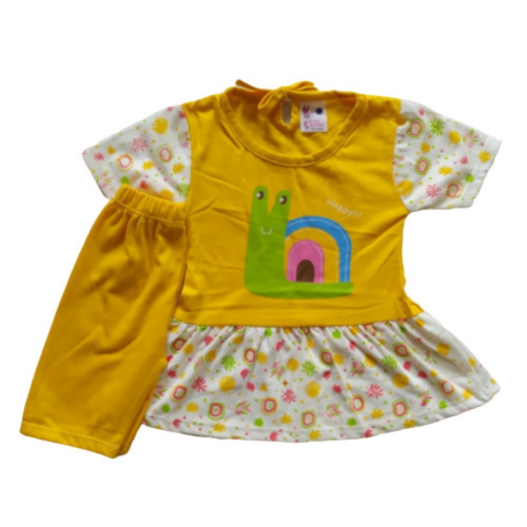 yellow frock design for baby girl