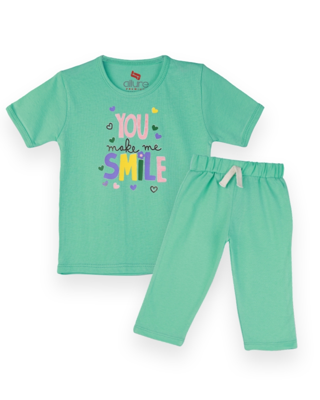 16173006400_AllureP_T-Shirt_HS_L_Green_You_Smile_LG_Trouser.jpg