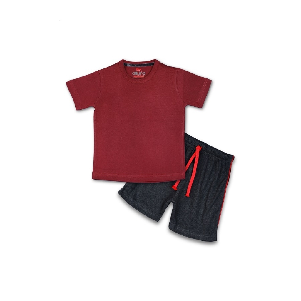 16233249810_AllureP_Maroon_Plain_Black_Shorts.jpg