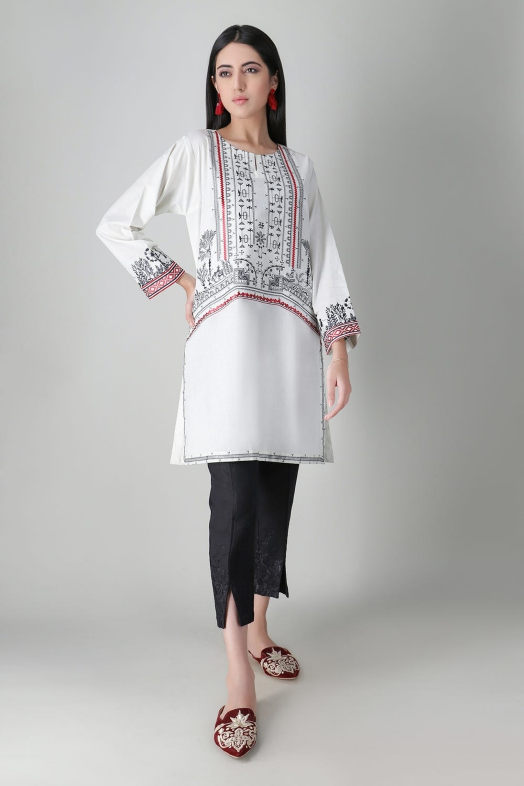 embroidered kurta khaadi