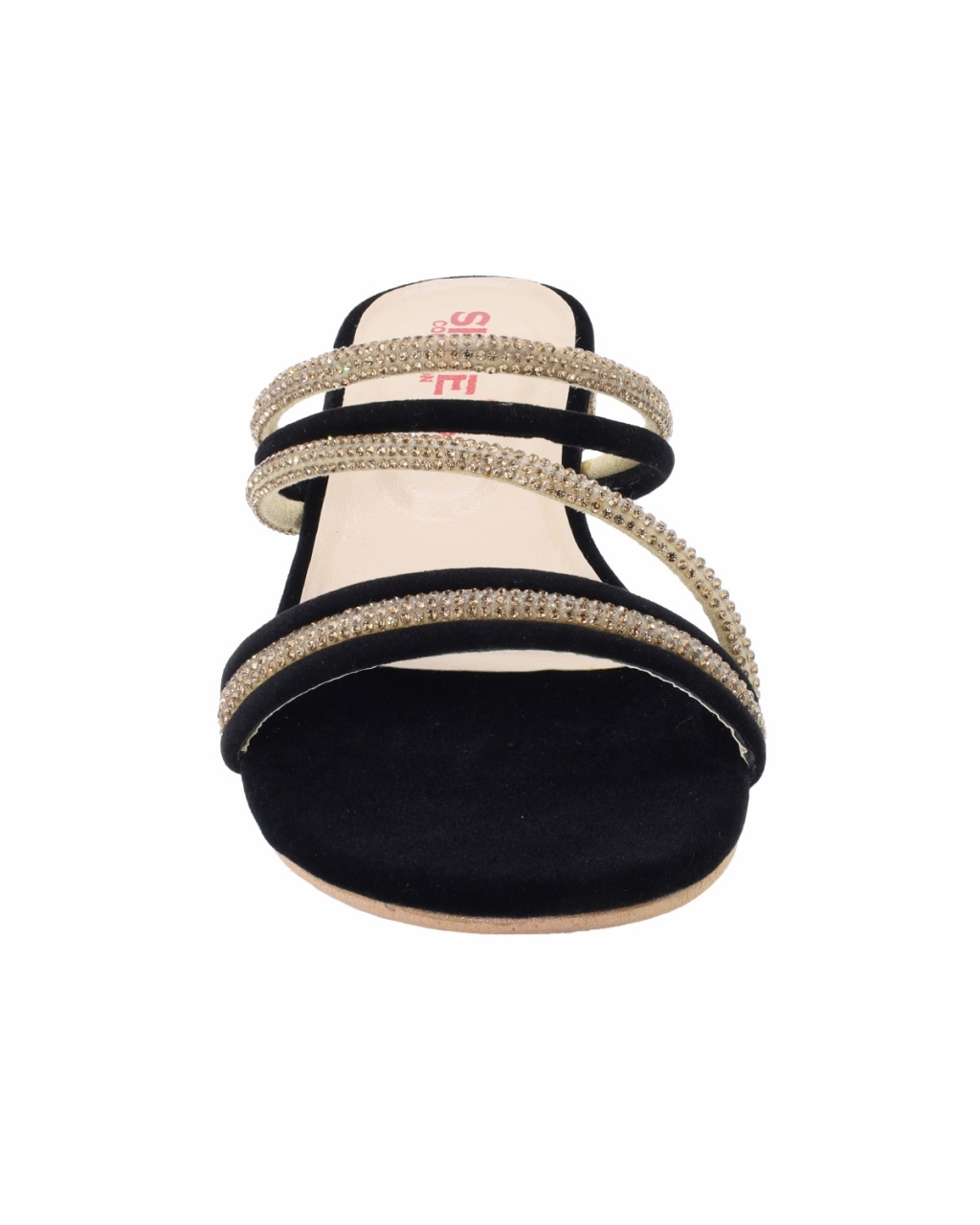 Buy Black Fancy Stripped Chappal in Pakistan | online shopping in Pakistan