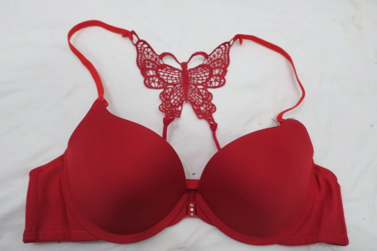 Buy Butterfly Padded Red Bra in Pakistan