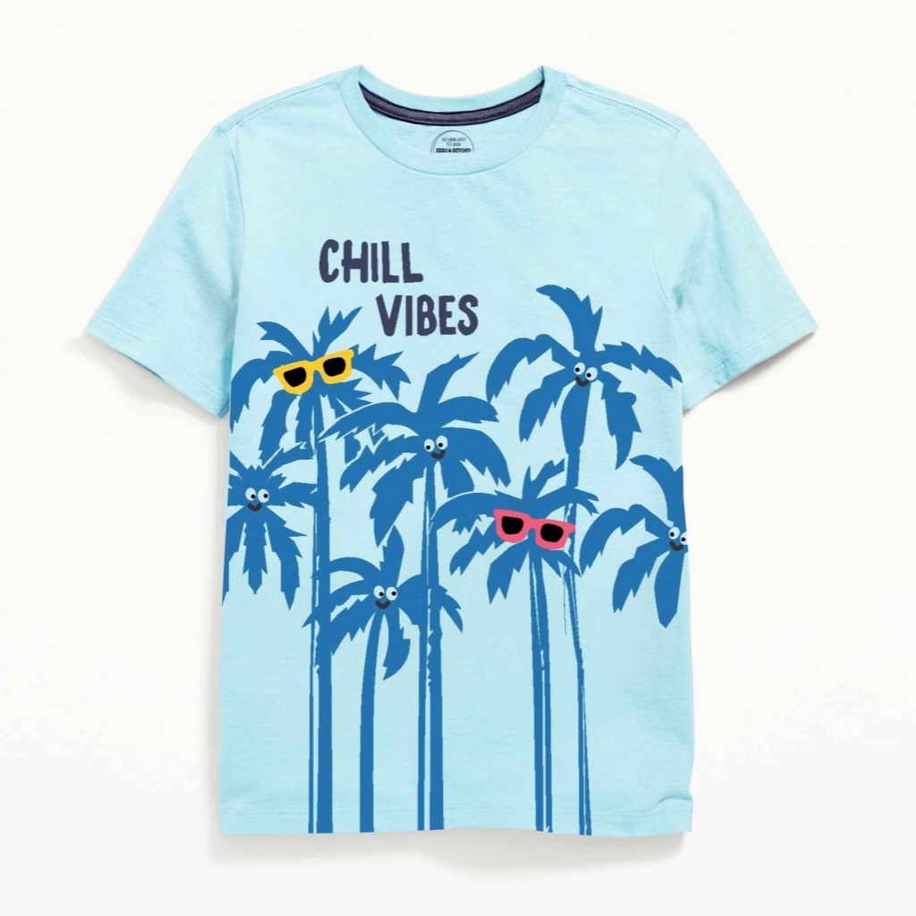 16853691690_Chill_Vibes_Half_Sleeved_summer_T-shirt_For_Kids.jpg