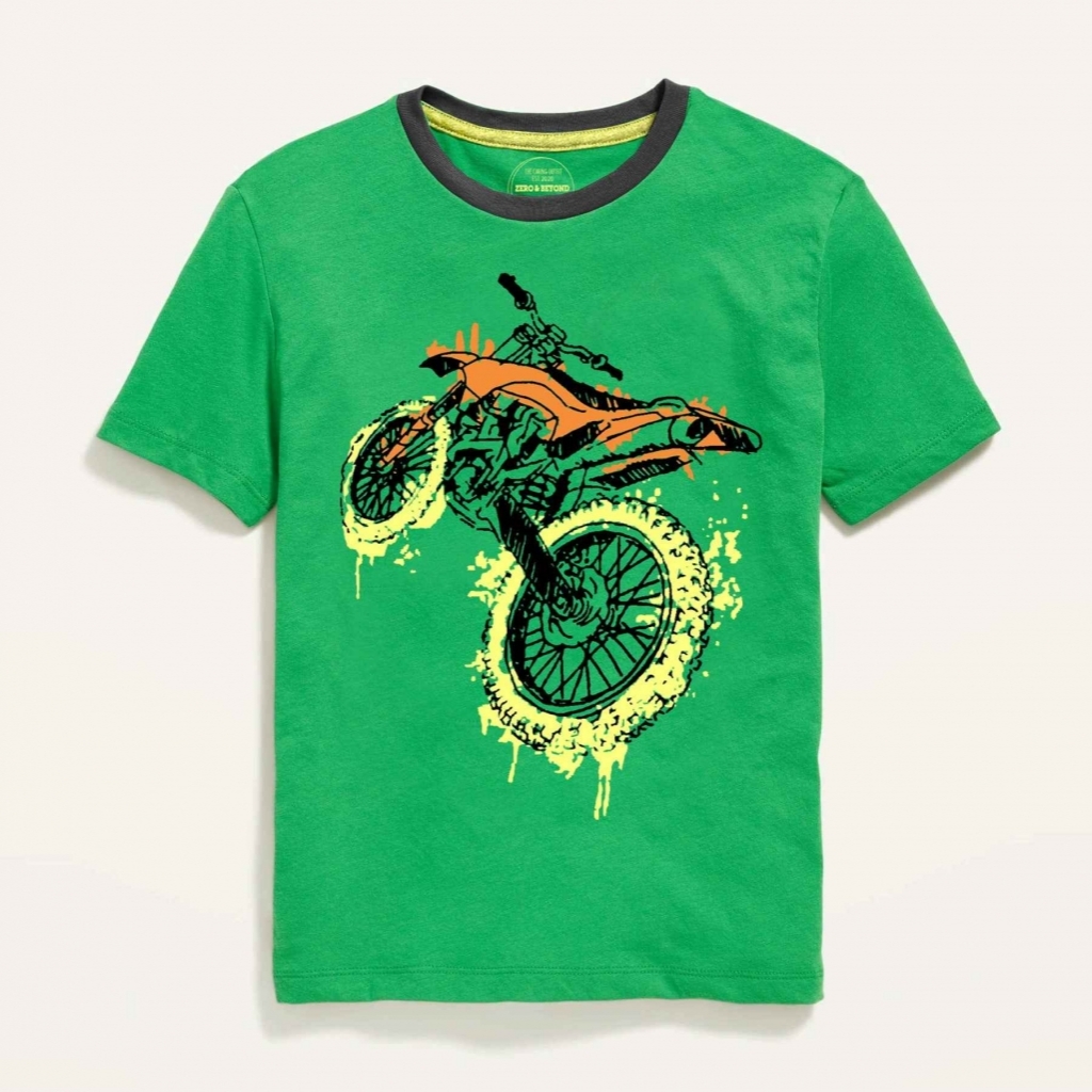 16853704980_Green_Biker_Half_Sleeved_summer_T-shirt_For_Kids.jpg