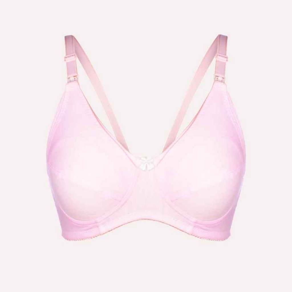 Buy Pink Nourish Soft and Comfortable Non Padded Bra For Women in Pakistan