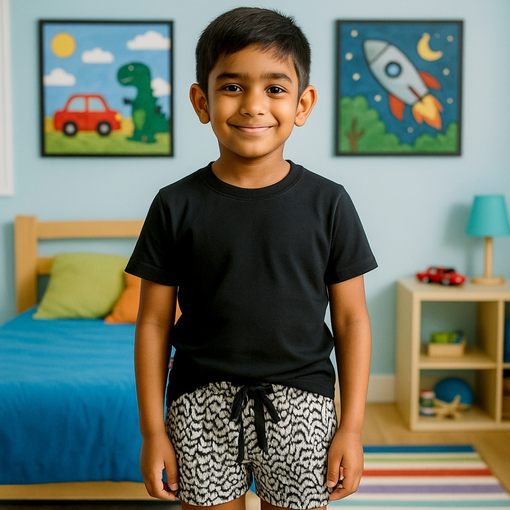 17514578890_Black_With_Grey_Print_Shorts_Model.jpg