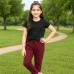 17517182110_AllureP_Girls_T-Shirt_Black_With_Maroon_Trousers_Model.jpg